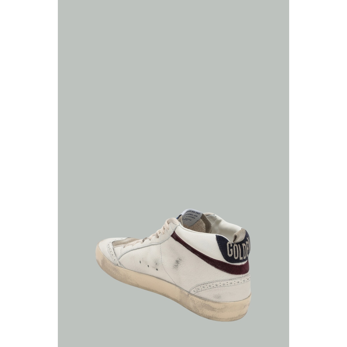 Baskets Mid Star Femme - Blanc / Argent / Bordeaux / Bleu marine - GOLDEN GOOSE