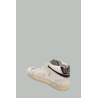 Baskets Mid Star Femme - Blanc / Argent / Bordeaux / Bleu marine - GOLDEN GOOSE