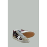 Baskets Mid Star Femme - Bordeaux / Gris / Blanc - GOLDEN GOOSE