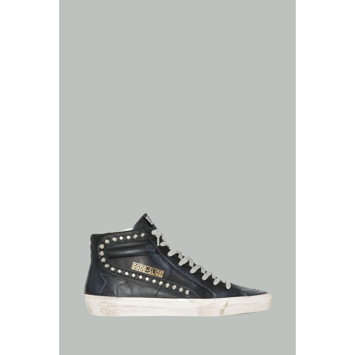 Baskets Slide Clous Femme - Noir - GOLDEN GOOSE