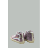 Baskets Slide Femme - Rose / Violet / Argent - GOLDEN GOOSE