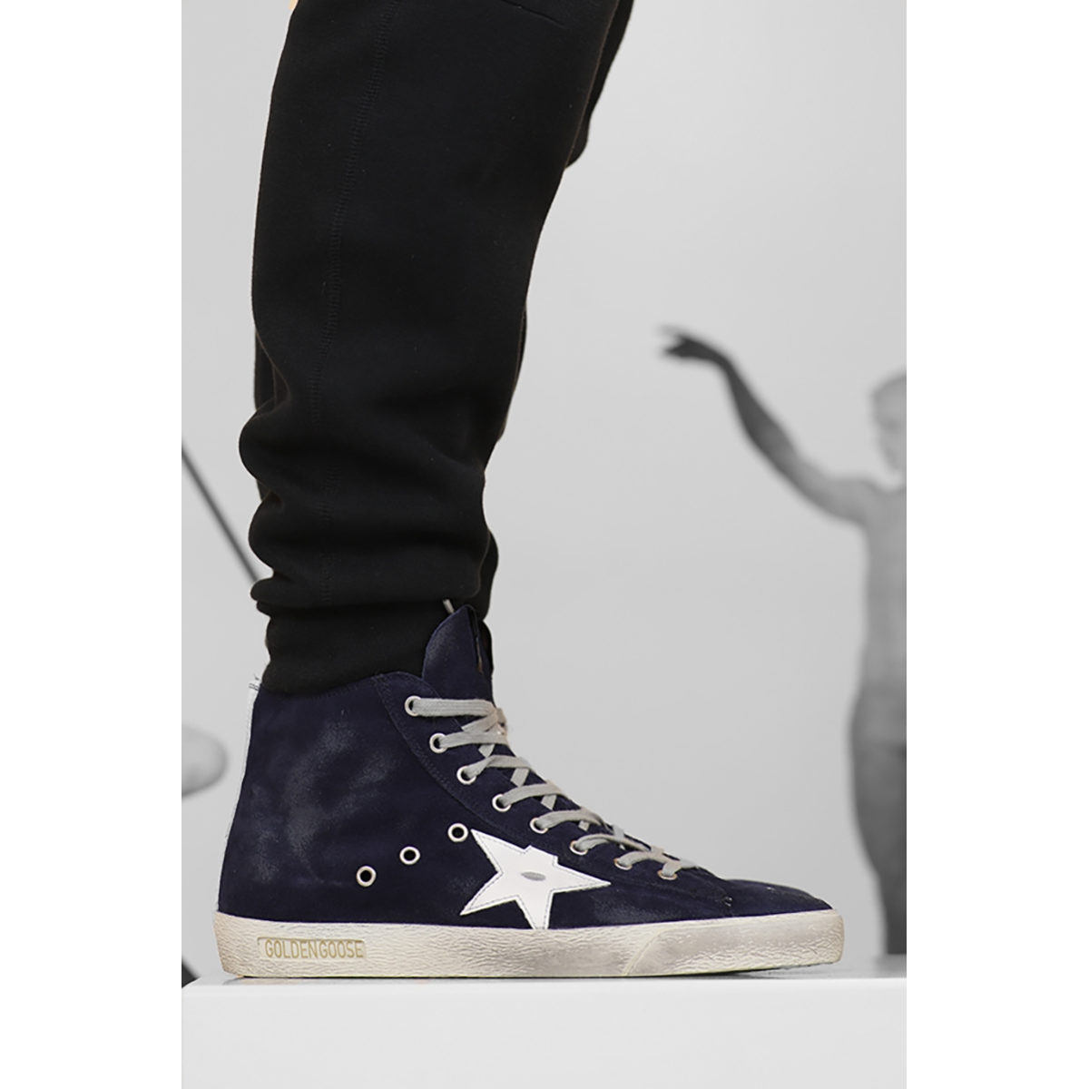 Baskets Francy Homme - Bleu Marine / Blanc - GOLDEN GOOSE