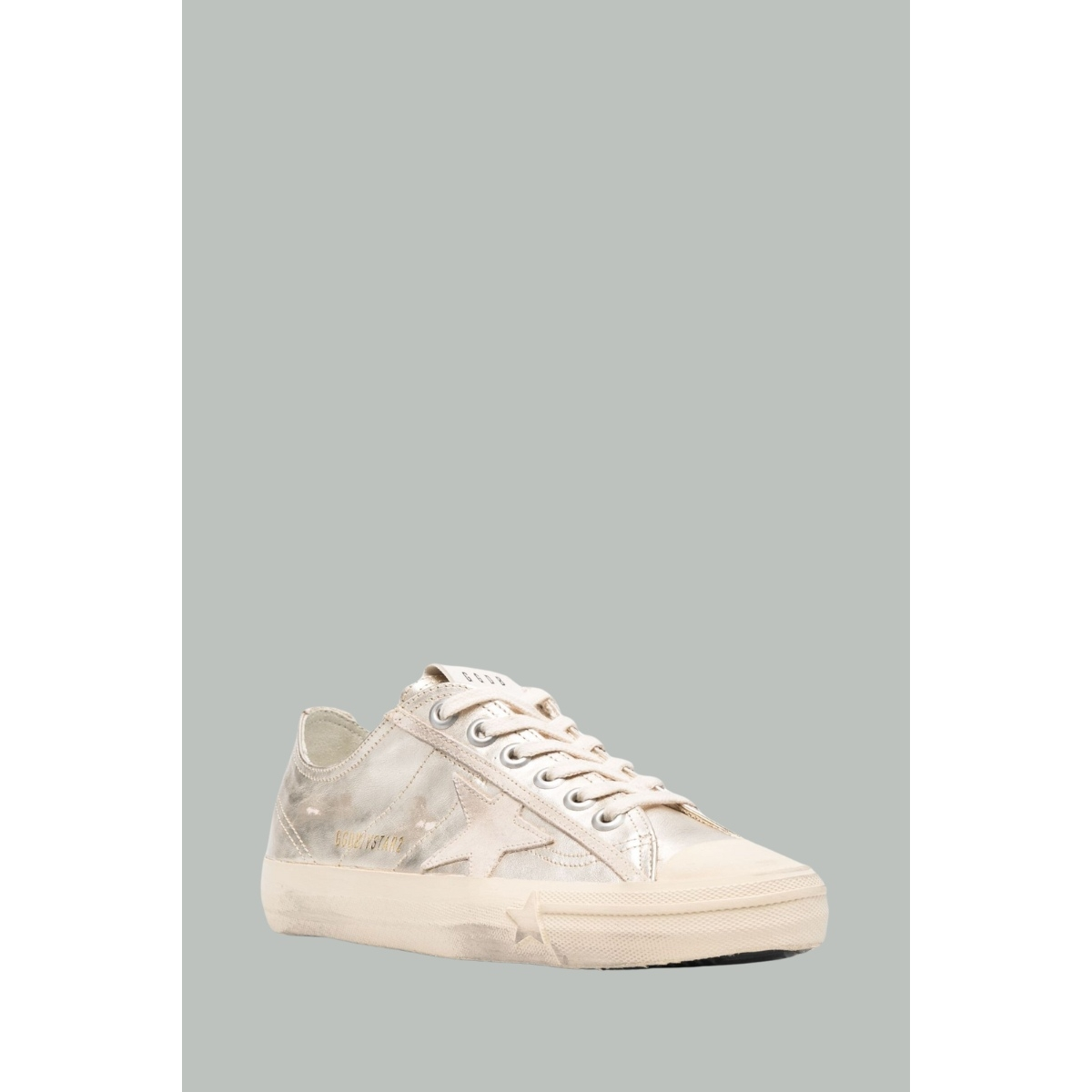 Baskets V-Star Femme - Beige / Doré - GOLDEN GOOSE