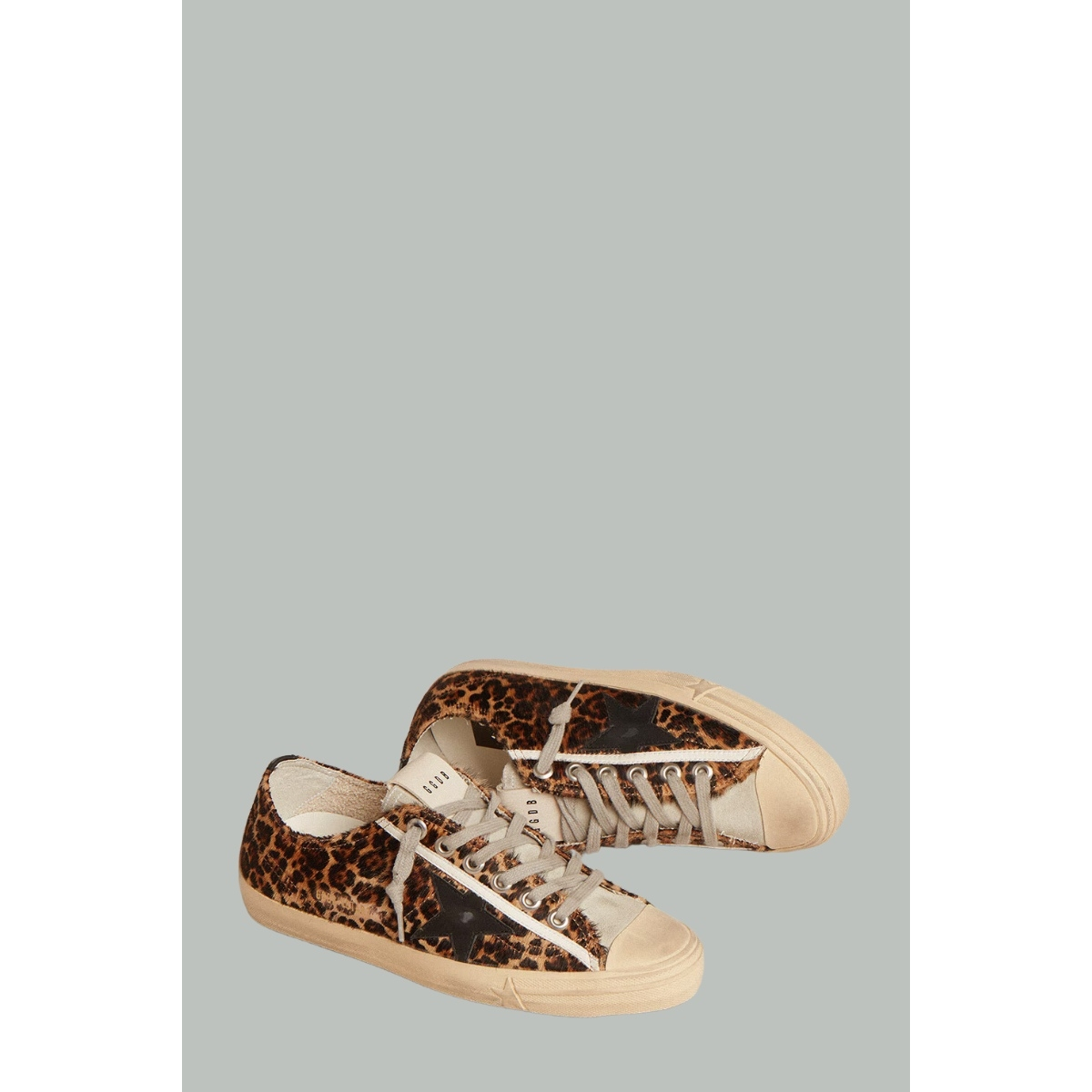 Baskets V-Star Femme - Léopard / Noir - GOLDEN GOOSE