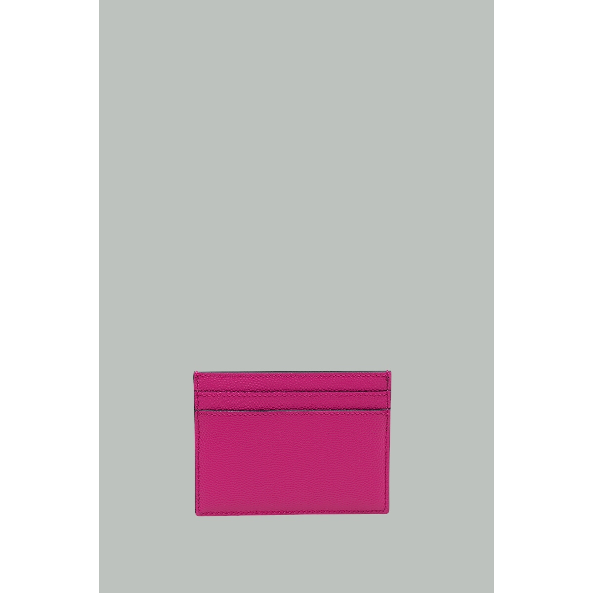 Porte-cartes en cuir embossé grain de poudre - Fushia - SAINT LAURENT