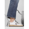 Baskets Ball Star Femme - Blanc / Argent - GOLDEN GOOSE