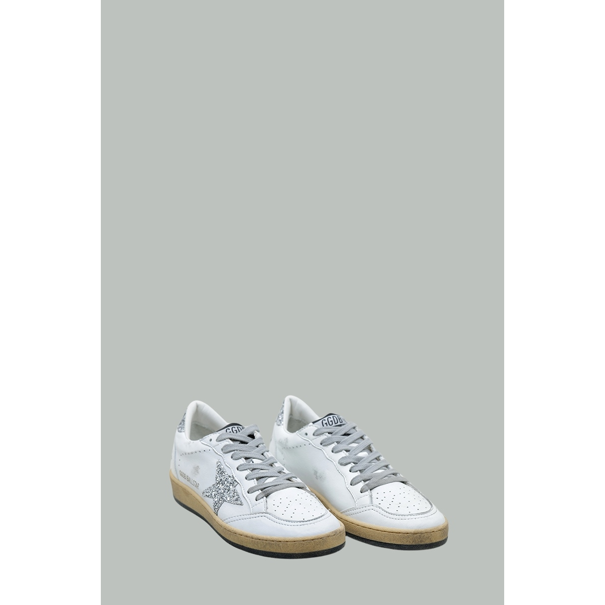 Baskets Ball Star Femme - Blanc / Argent - GOLDEN GOOSE