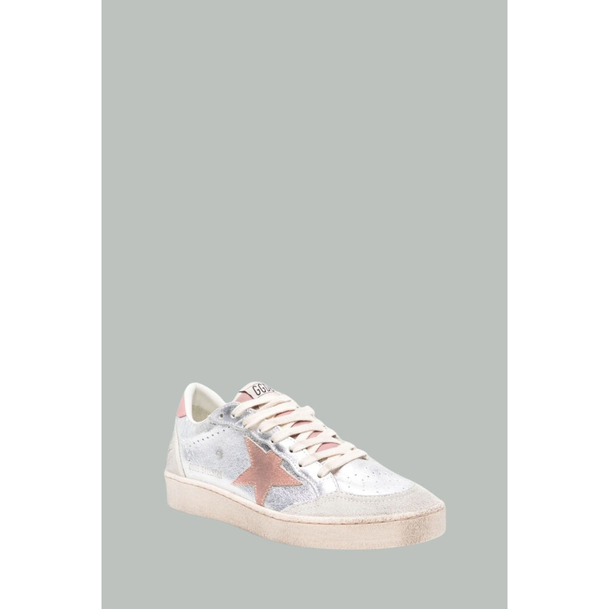 Baskets Ball Star Femme - Argent / Rose - GOLDEN GOOSE