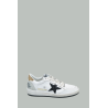 Baskets Ball Star Femme - Blanc / Noir Pailletté / Or - GOLDEN GOOSE