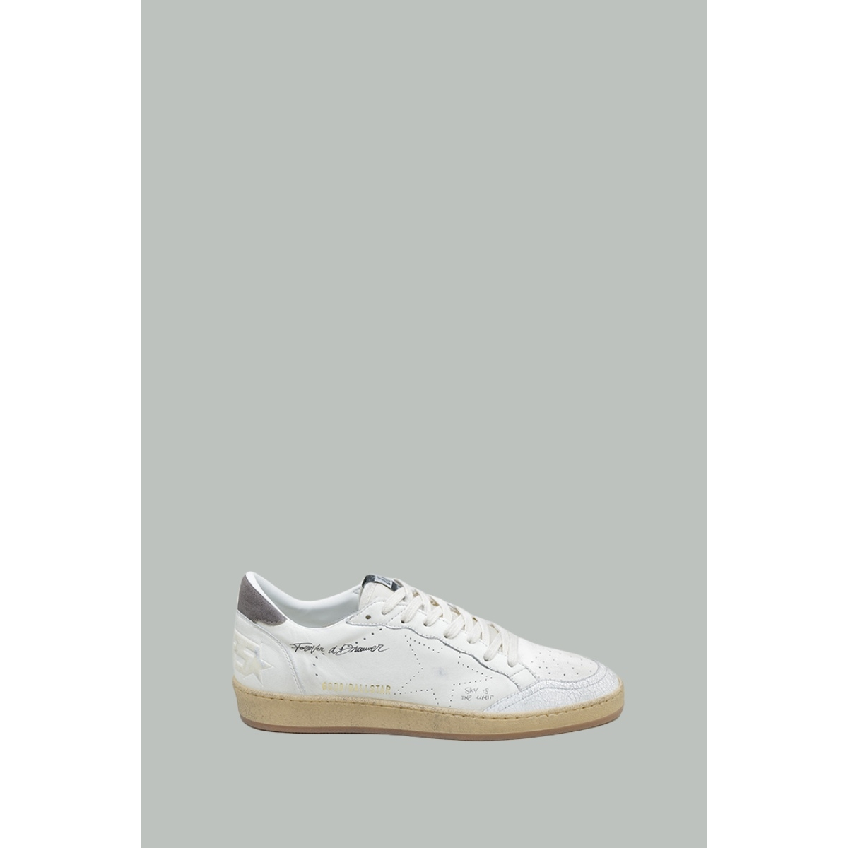 Baskets Ball Star Homme - Blanc / Taupe - GOLDEN GOOSE