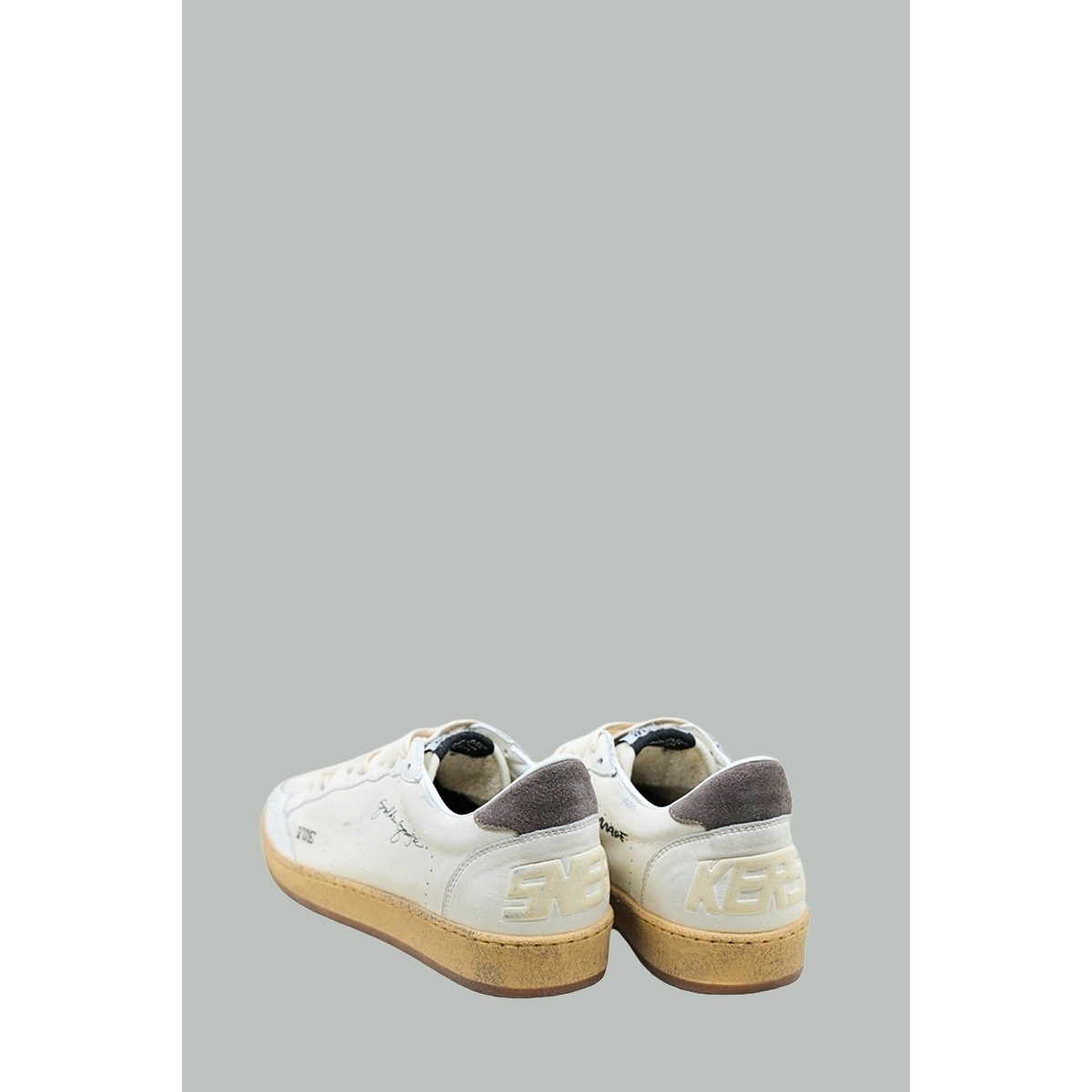 Baskets Ball Star Homme - Blanc / Taupe - GOLDEN GOOSE