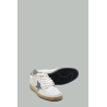 Baskets Ball Star Homme - Blanc / Bleu Gris - GOLDEN GOOSE