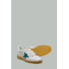 Baskets Ball Star Homme - Blanc / Vert / Argent / Bordeaux - GOLDEN GOOSE