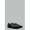 Baskets Court Classic SL/10 en Cuir Perforé et Suède - Noir - SAINT LAURENT