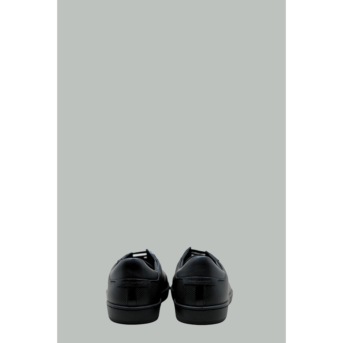 Baskets Court Classic SL/10 en Cuir Perforé et Suède - Noir - SAINT LAURENT