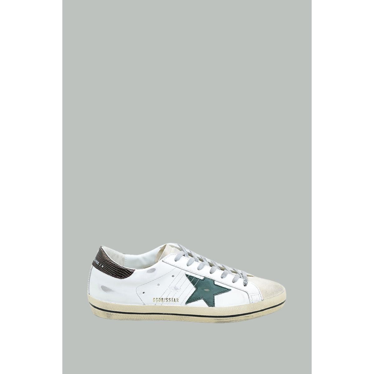 Baskets Super-Star Homme - Blanc / Vert - GOLDEN GOOSE