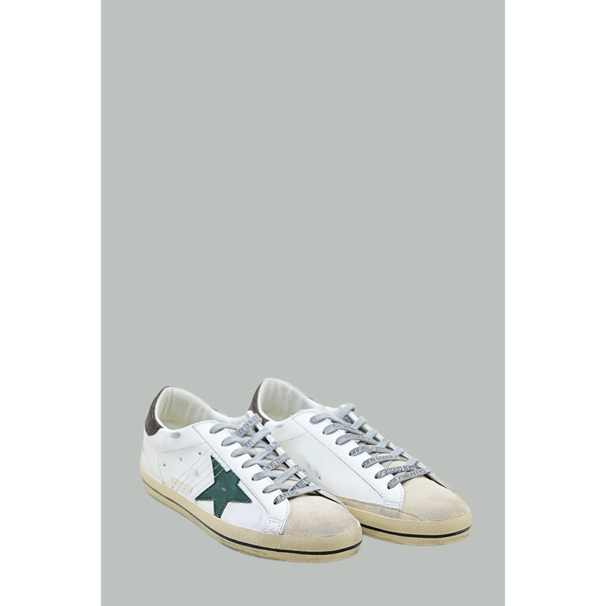 Baskets Super-Star Homme - Blanc / Vert - GOLDEN GOOSE