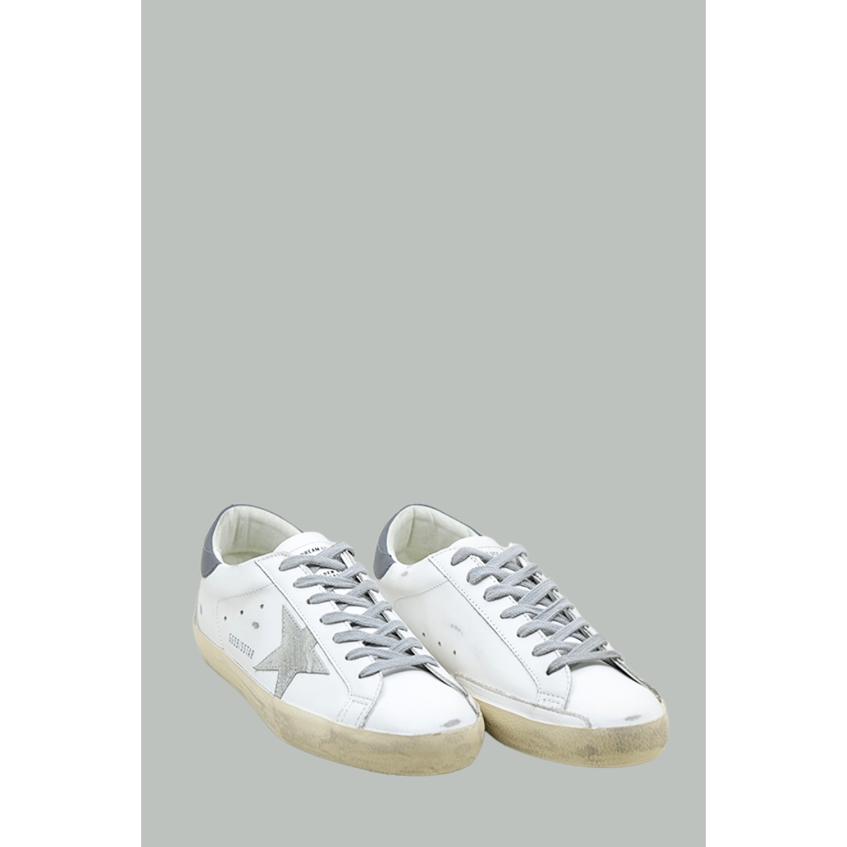 Baskets Super-Star Homme - Blanc / Gris - GOLDEN GOOSE