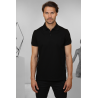 Polo Cassandre en Piqué de Coton - Noir - SAINT LAURENT