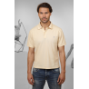 Polo Cassandre en Piqué de Coton - Jaune pale - SAINT LAURENT