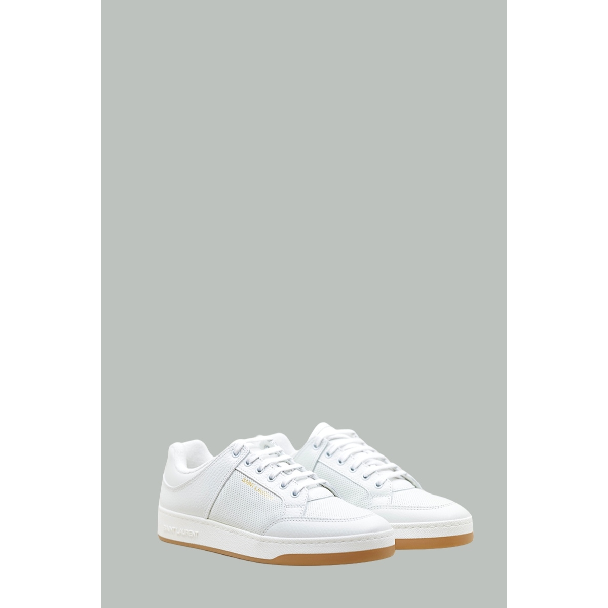 Baskets  SL/61 en Cuir Perforé - Blanc - SAINT LAURENT