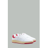 Baskets SL/61 en Cuir Perforé - Blanc / Rouge - SAINT LAURENT