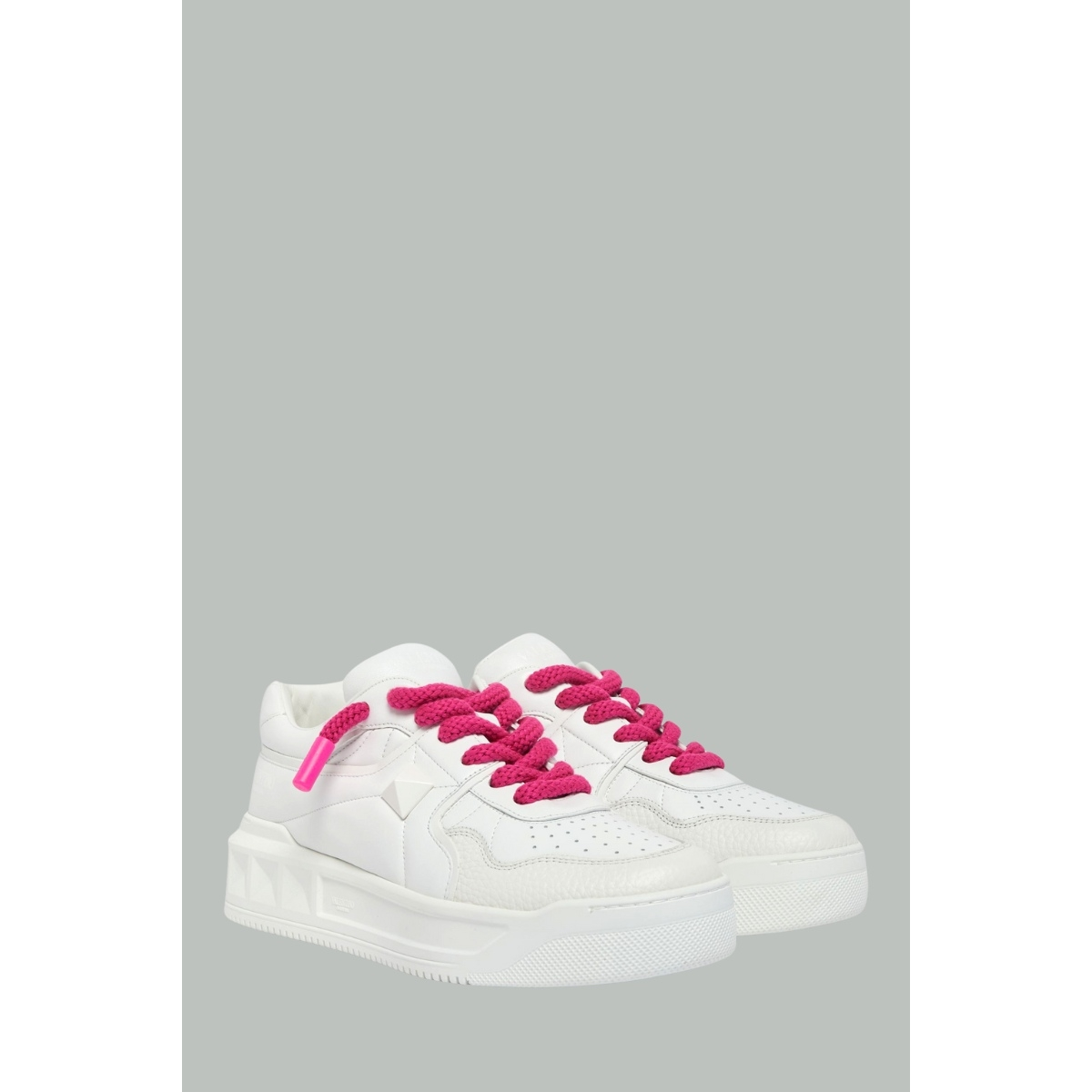 Baskets One Stud XL - Blanc / Rose - VALENTINO