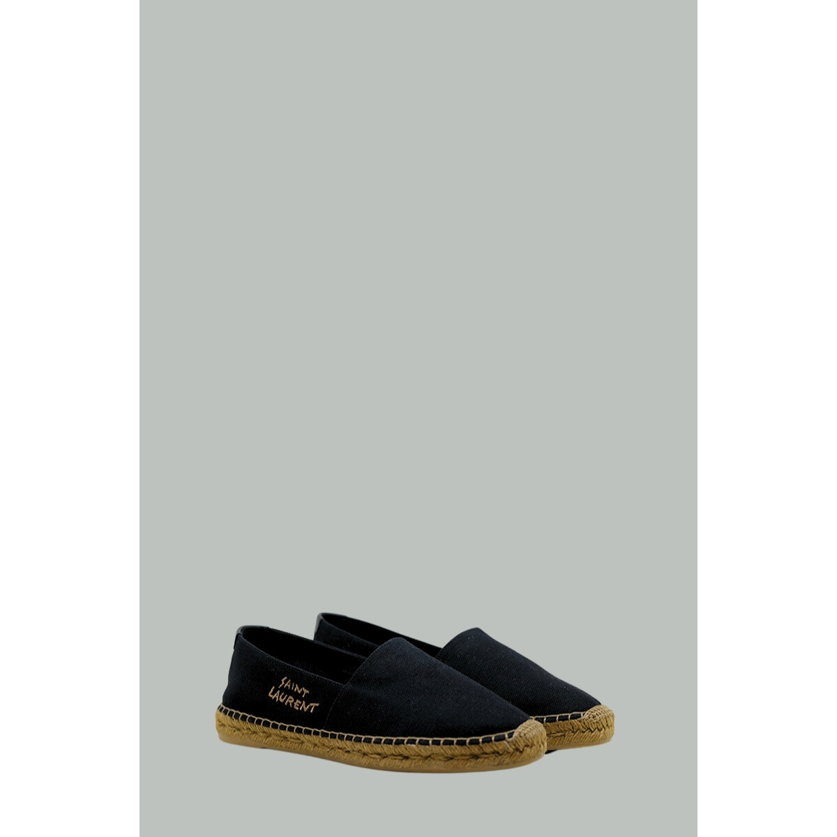 Espadrilles brodées SAINT LAURENT - Noir - SAINT LAURENT