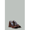 Mules Devon - Marron Glitter - THE ATTICO