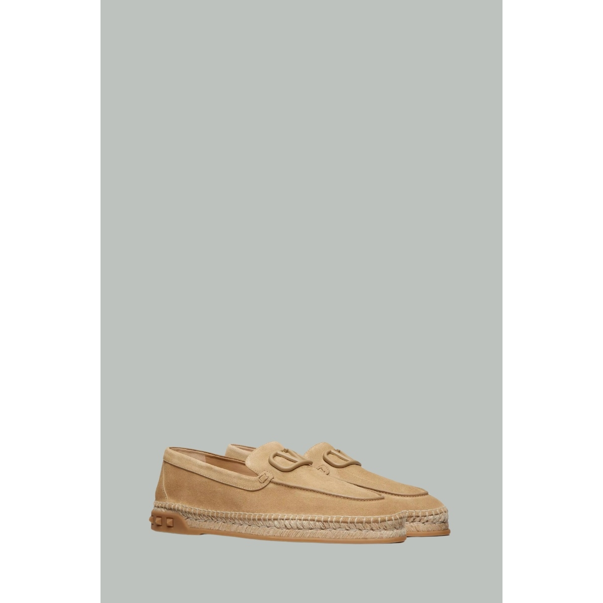 Espadrilles Leisure Flows en Croûte de Cuir - Beige - VALENTINO