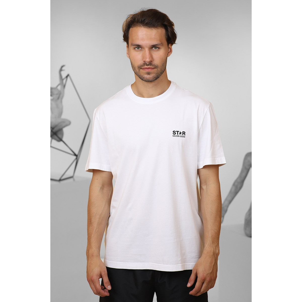 T-Shirt logo Star - Blanc - GOLDEN GOOSE