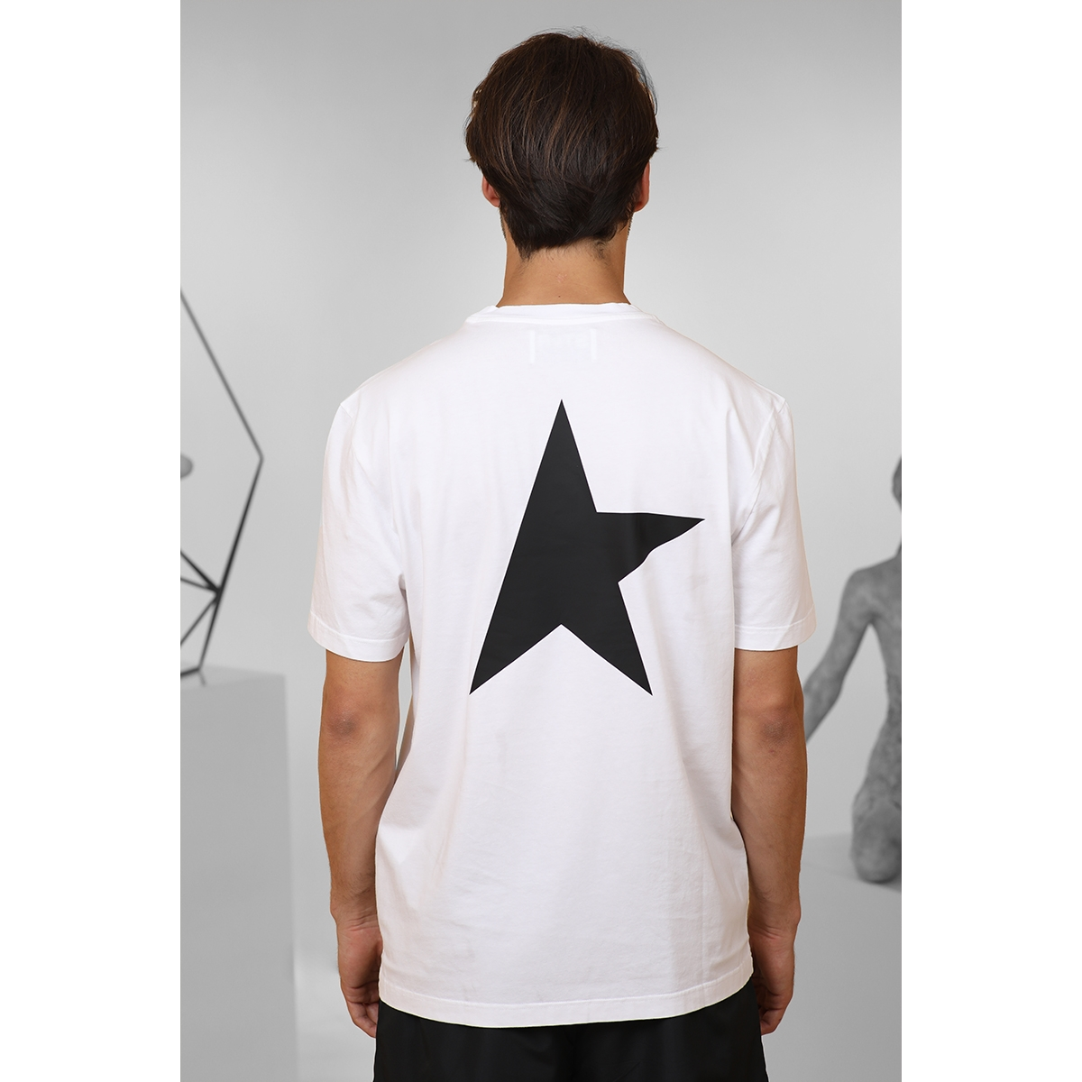 T-Shirt logo Star - Blanc - GOLDEN GOOSE