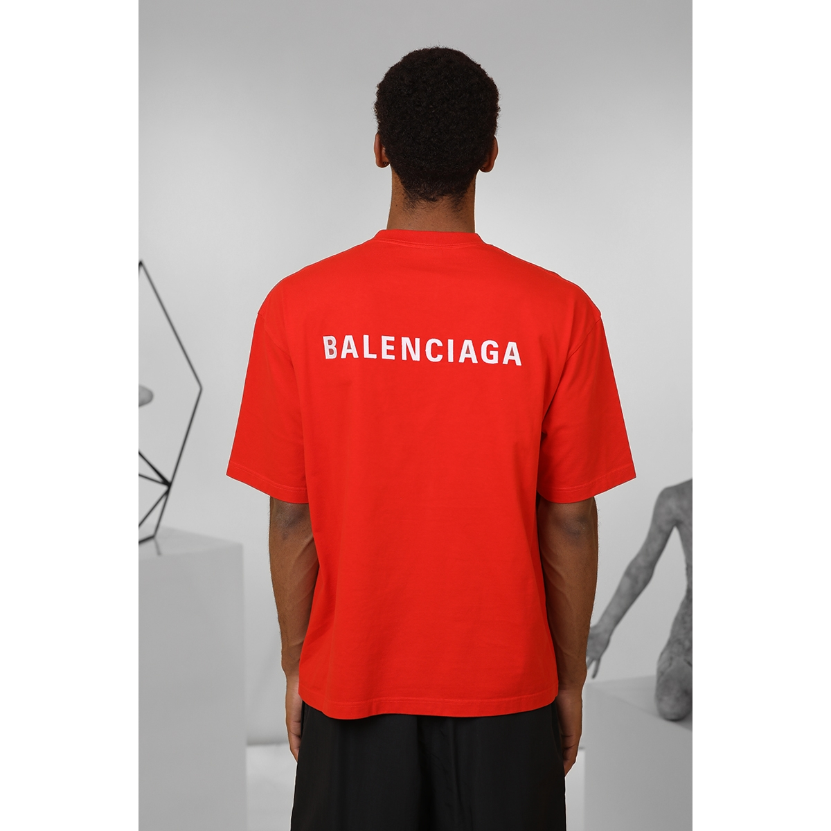 T-Shirt Logo - Rouge - BALENCIAGA