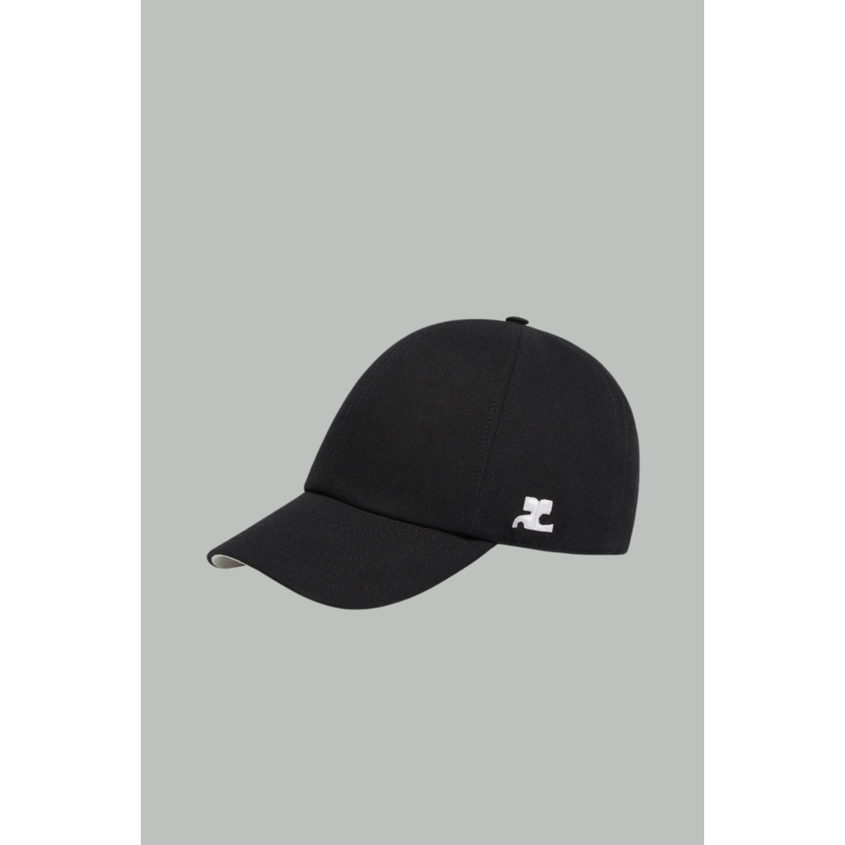 Casquette Signature AC en Coton - Noir - COURRÈGES