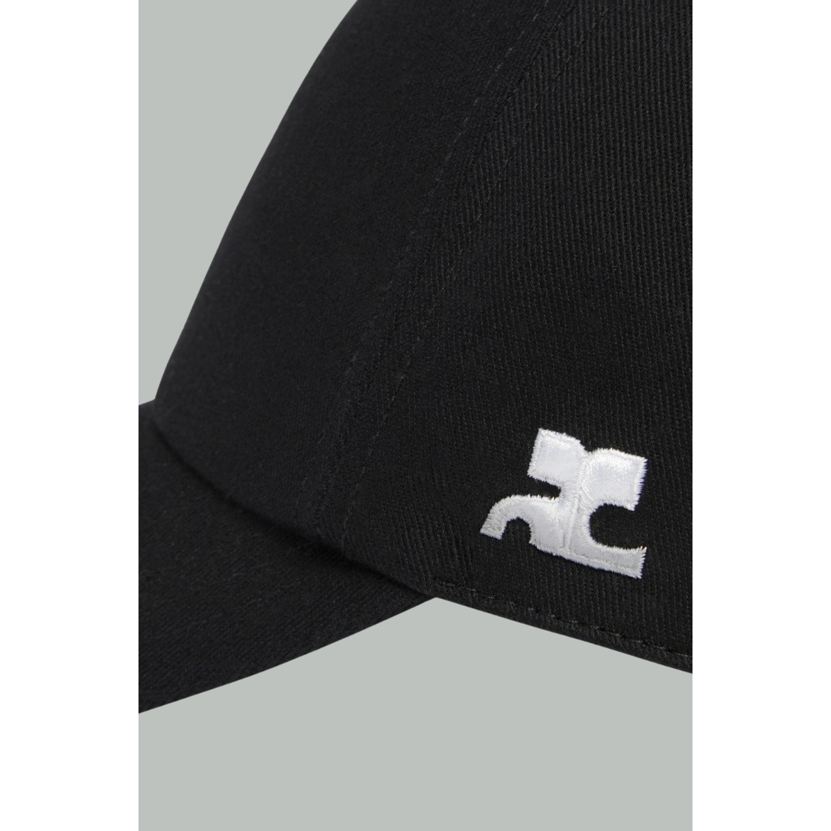 Casquette Signature AC en Coton - Noir - COURRÈGES