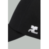 Casquette Signature AC en Coton - Noir - COURRÈGES