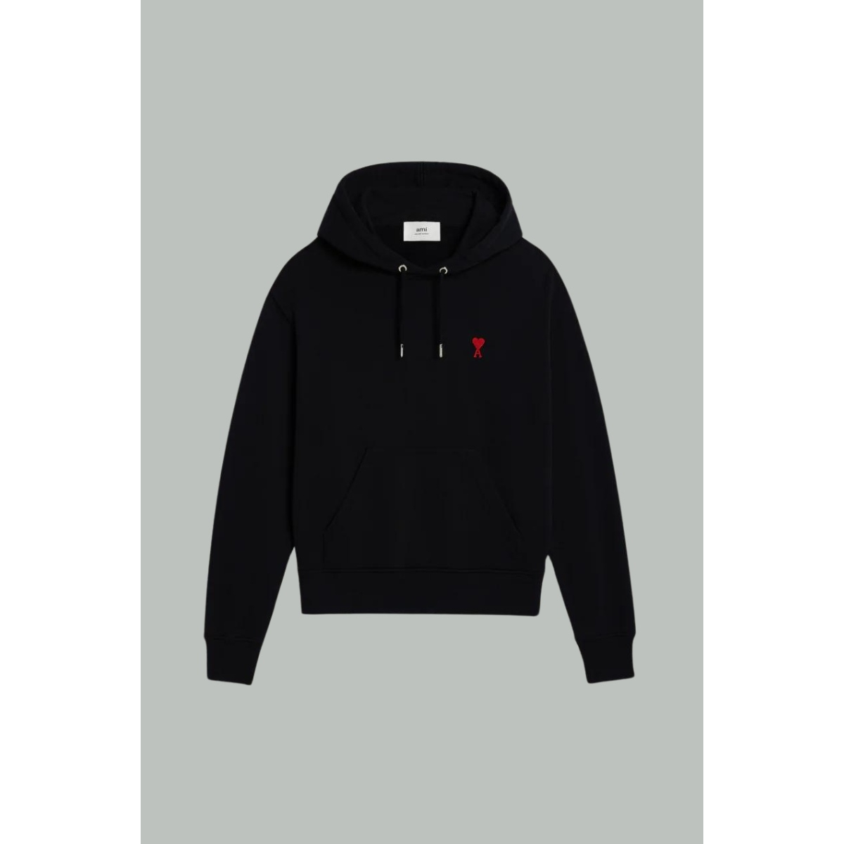 Hoodie Ami de Cœur Rouge - Noir - AMI PARIS