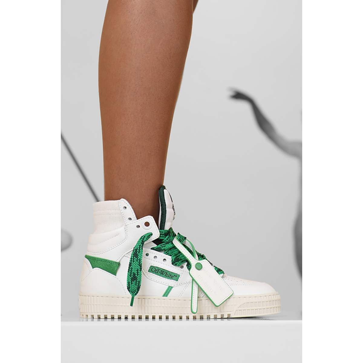 Baskets Off Court 3.0 Femme - Blanc / Vert - OFF WHITE