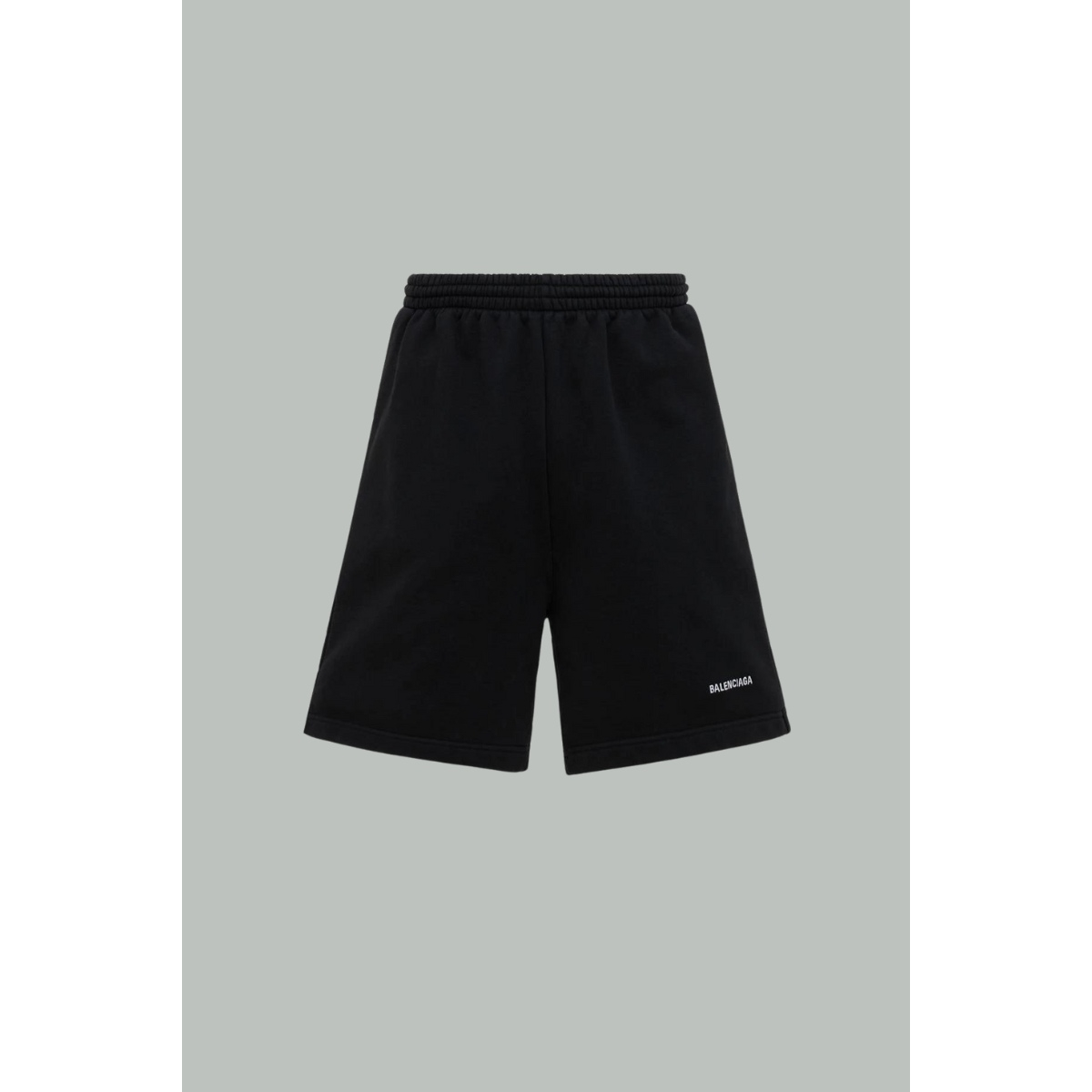 Short sweat logo en molleton - Noir - BALENCIAGA