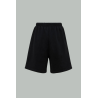 Short sweat logo en molleton - Noir - BALENCIAGA