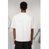 T-shirt logo BB brodé - Blanc - BALENCIAGA