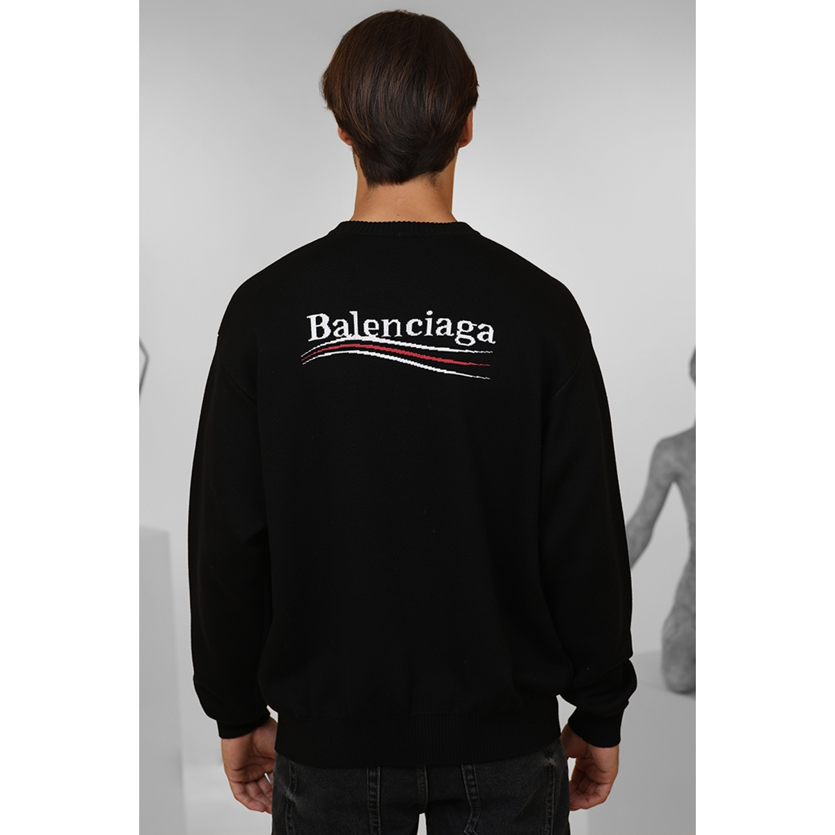 Pull Noir Logo Political Campaign - Noir - BALENCIAGA