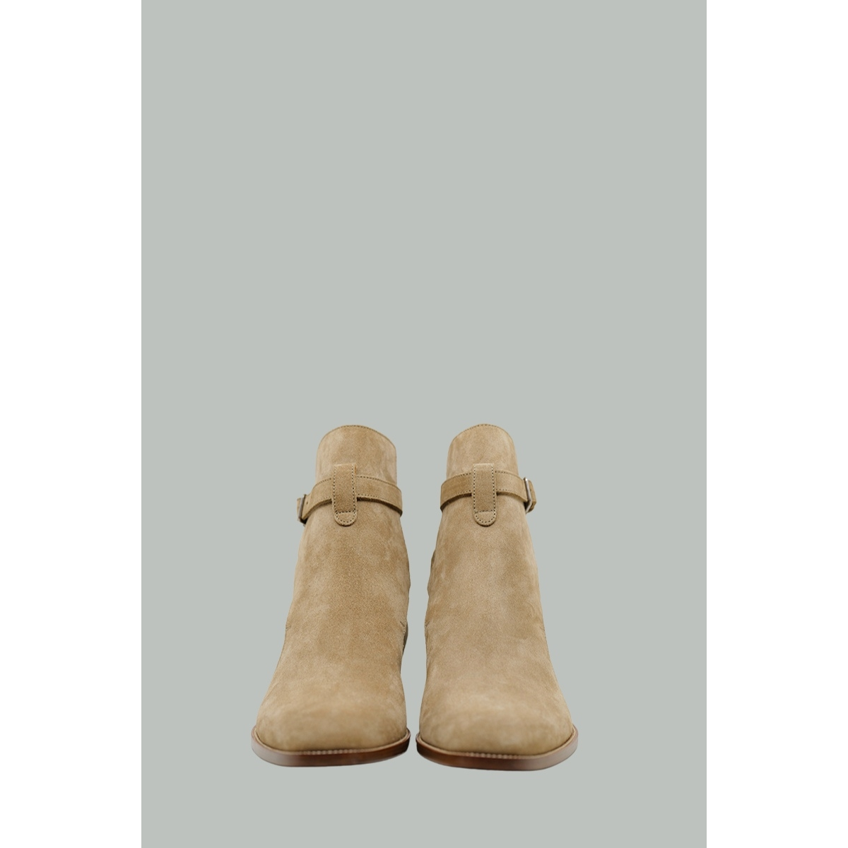 Wyatt Jodhpur Boots en Suède - Beige - SAINT LAURENT