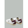 Baskets Super-Star Femme - Blanc / Argent / Bordeaux pailleté - GOLDEN GOOSE