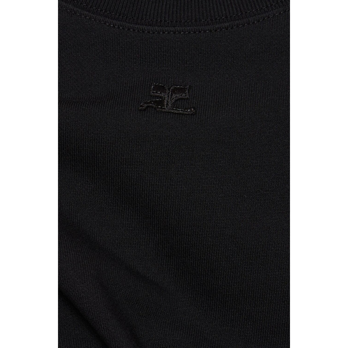 Sweat en Coton avec Logo - Noir - COURRÈGES