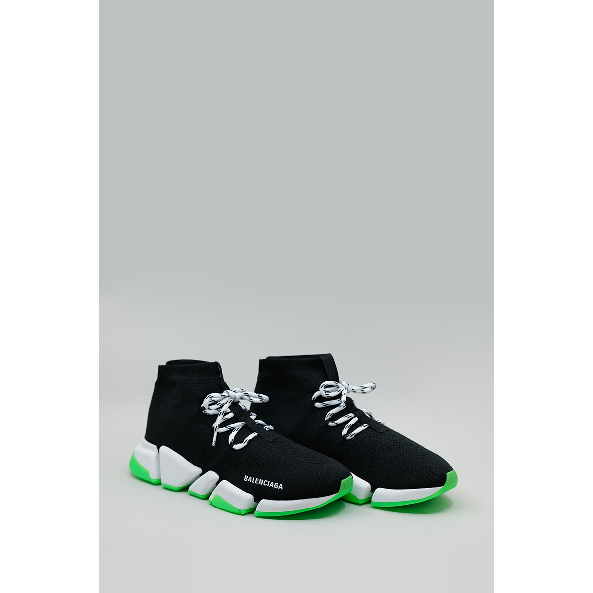 Baskets Speed 2.0 à lacets - Noir / Vert Fluo - BALENCIAGA