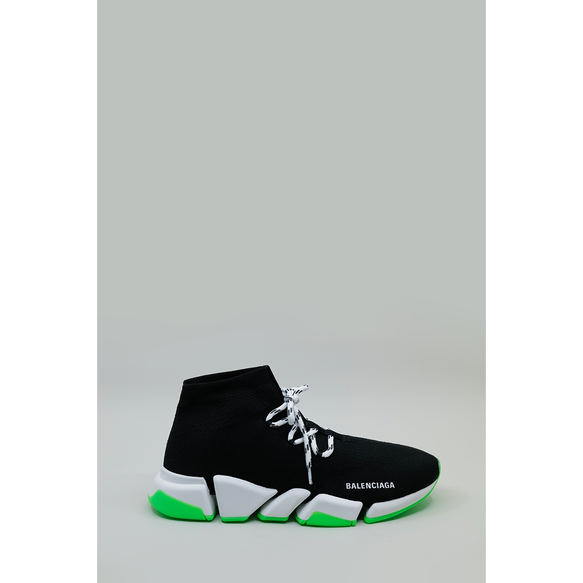 Baskets Speed 2.0 à lacets - Noir / Vert Fluo - BALENCIAGA