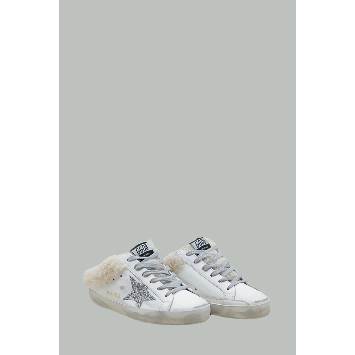 Mules Super-Star Femme - Blanc / Argent - GOLDEN GOOSE