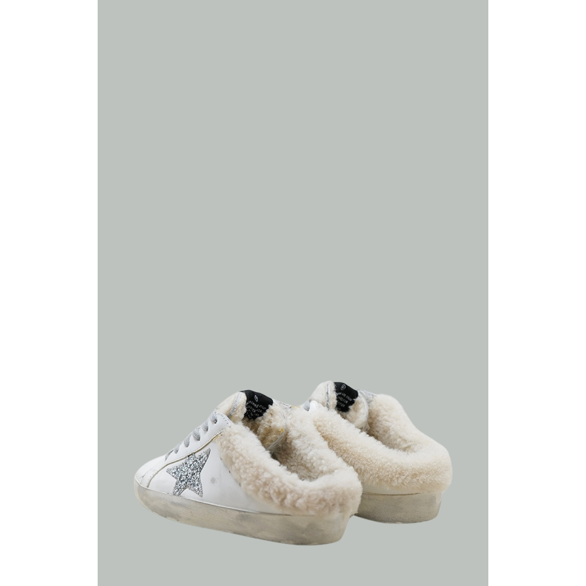 Mules Super-Star Femme - Blanc / Argent - GOLDEN GOOSE