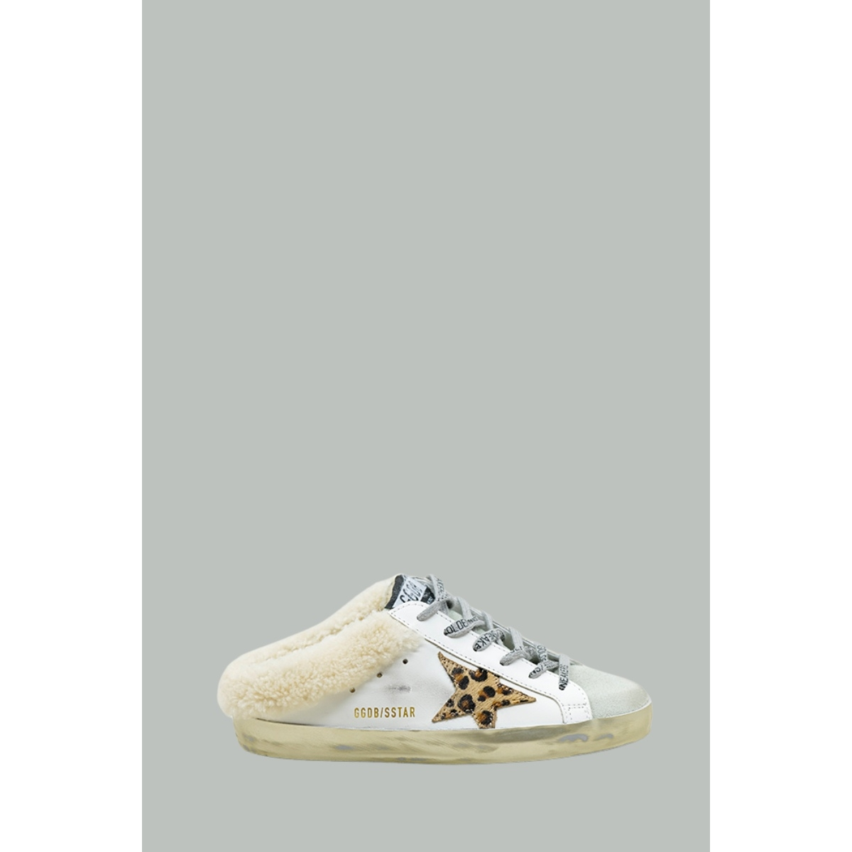 Mules Super-Star Femme - Blanc / Léopard - GOLDEN GOOSE